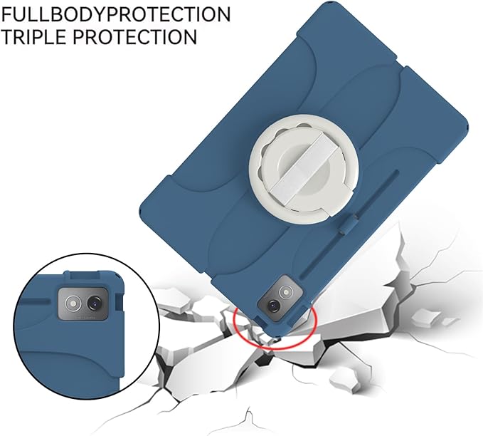 Case for Lenovo Tab P12 Tablet 12.7 inch, Silicone Adjustable Stand Cover for Lenovo tab P12/Xiaoxin Pad Pro 12.7" Tablet Case TB370FU/TB371FC/TB375FC (Black)