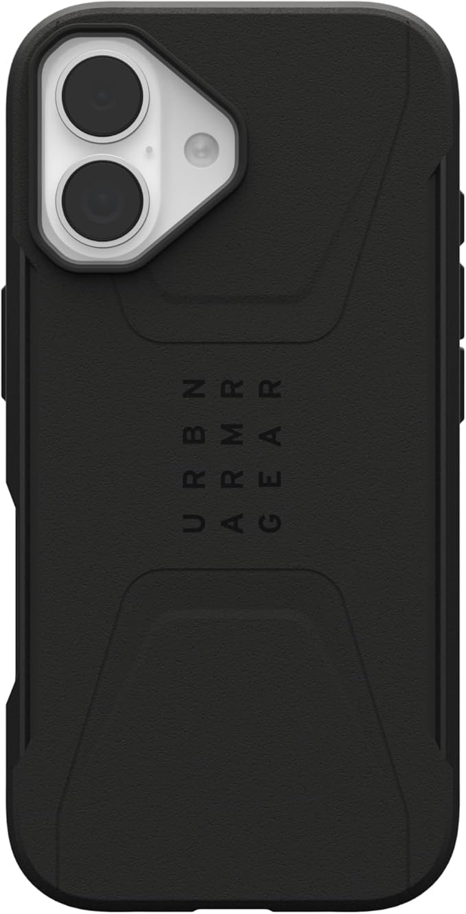 URBAN ARMOR GEAR UAG Designed for iPhone 17 Case Civilian - Compatible with MagSafe Military Grade Protective Cover, Black