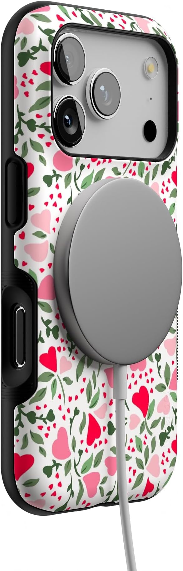 Casely iPhone 17 Pro Case | Vines of Love | Floral Heart | Bold Protective Design | Compatible with MagSafe