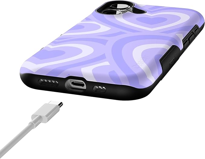 Casely iPhone 17 Case | Love Song | Lavender Heart | Bold Protective Design | Compatible with MagSafe