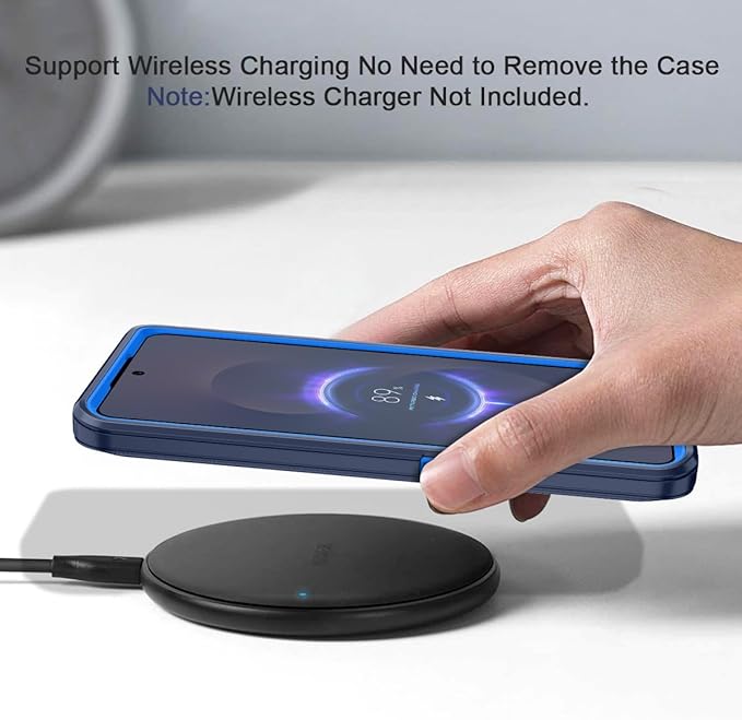 for Samsung Galaxy S25 Edge Case Heavy Duty Protective Shockproof Dropproof 3-Layer Full Body Protection [Without Screen Protector] Tough Rugged Case for Galaxy S25 Edge,Navy Blue