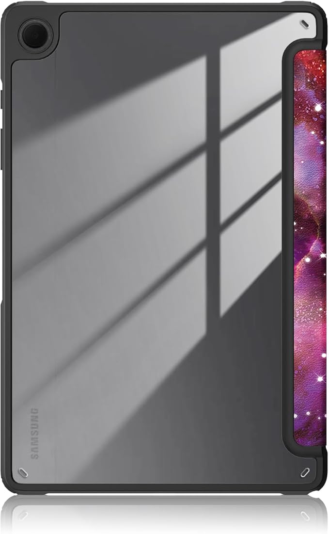 Case for Galaxy Tab A9+/A9 Plus 11 inch 2024,Shockproof Cover with Clear Transparent Back Shell Case for (SM-X210/X215/X216) Auto Wake/Sleep Function,Galaxy