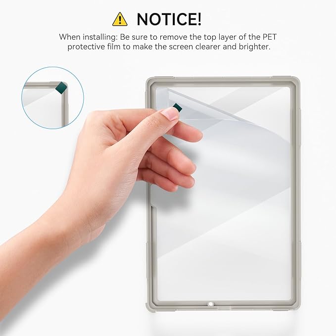 for Samsung Galaxy Tablet A8 Case 10.5 inch 2022 SM-X200/X205/X207 with Screen Protector [360 Rotating Stand] &Hand Shoulder Strap Shockproof Rugged Protective Cover|Green&Beige