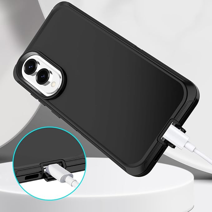 for Samsung Galaxy S25 Edge Case Heavy Duty Protective Shockproof Dropproof 3-Layer Full Body Protection [Without Screen Protector] Tough Rugged Case for Galaxy S25 Edge,Black