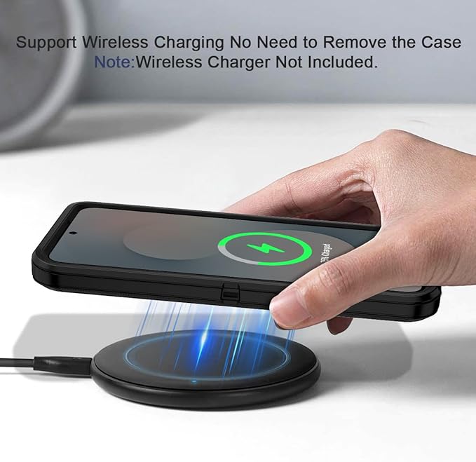 for Samsung Galaxy S25 FE Case Heavy Duty Protective Shockproof Dropproof 3-Layer Full Body Protection [Without Screen Protector] Tough Rugged Case for Galaxy S25 FE,Black