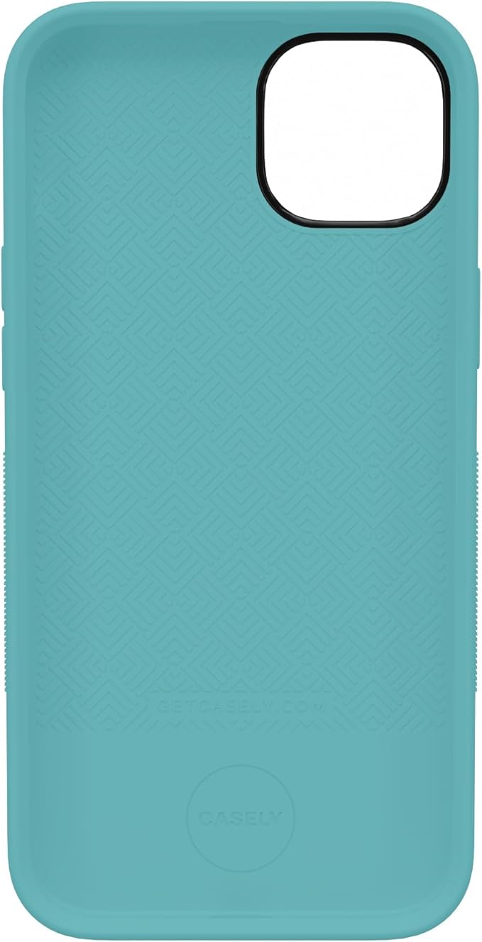 Casely iPhone 14 Case | Aquamarine | Ocean Blue Shimmer Glitter | Bold Protective Design | Compatible with MagSafe