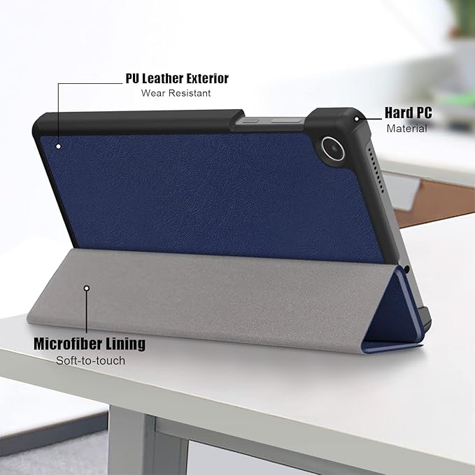 Case for Lenovo Tab M8 4th Gen 2023, Folding Folio Ultra-Thin PU Leather Stand Case Cover for Lenovo Tab M8 4th Gen TB-300FU