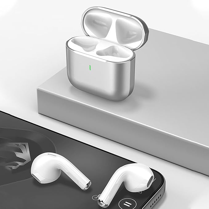 5.4 Wireless Earbuds Bluetooth Headphones, Dul-Channel with USB-C Charging Case HiFi Stereo, Sound in-Ear Earphones, Touch Control Ear Auto Pairing Headset for Apple AirPods