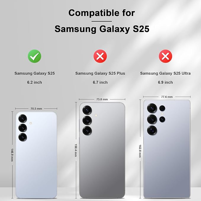 Jasonyu Flip Wallet Case for Samsung Galaxy S25,Leather Magnetic Folio Cover with Card Holder,Kickstand - TPU Shockproof Durable Protective Phone Case,Black