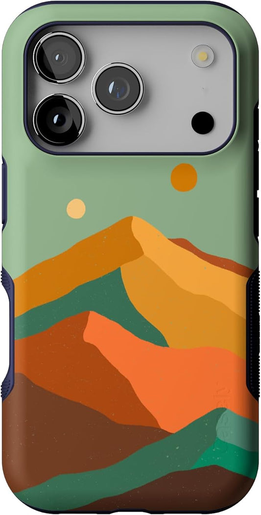 Casely iPhone 17 Pro Case | Endless Peaks | Colorblock Mountain | Compatible with MagSafe | Bold Protective Design