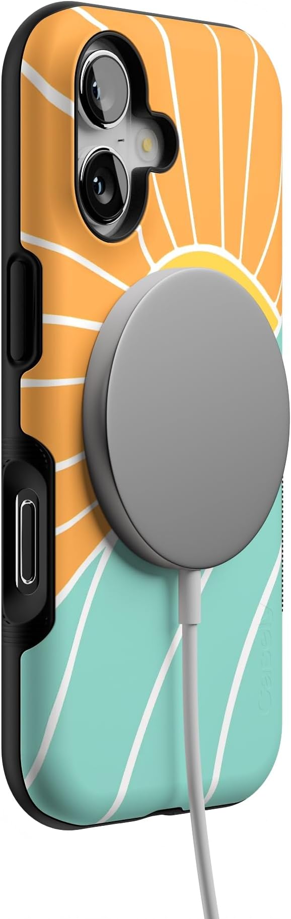 Casely iPhone 17 Case | Waves & Rays | Sunshine | Bold Protective Design | Compatible with MagSafe