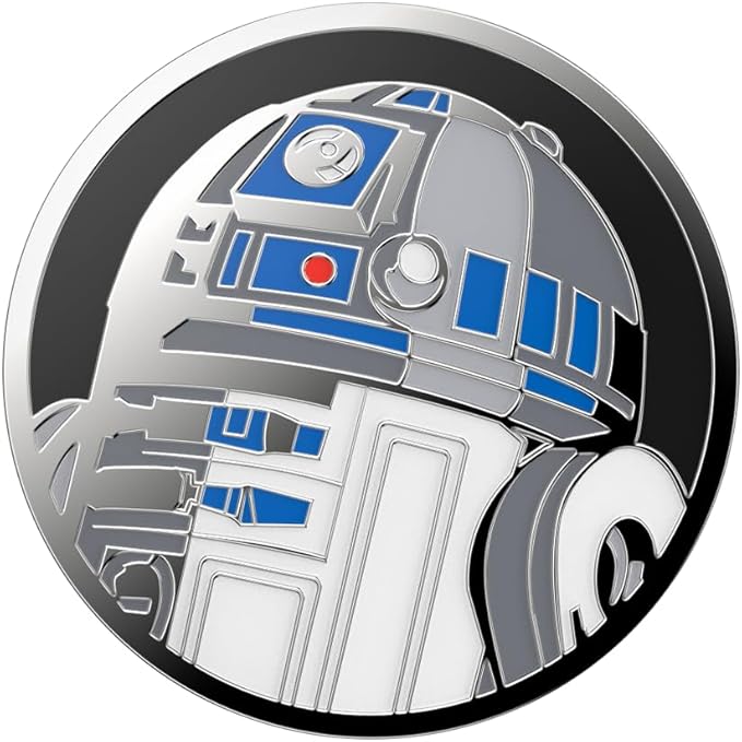 PopSockets Phone Grip with Expanding Kickstand, Adhesive Grip, Star Wars, Enamel - R2D2