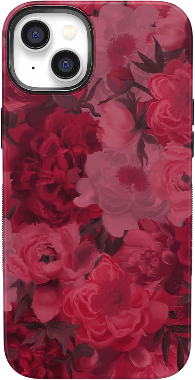 Casely iPhone 14 Case | Romance Novel | Moody Floral | Compatible with MagSafe | Bold Protective Design