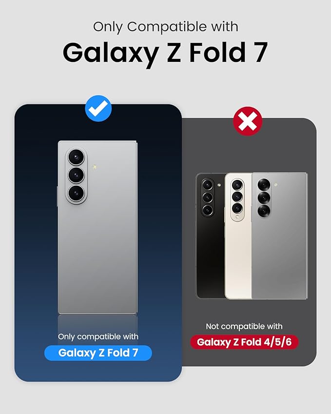 for Samsung Galaxy Z Fold 7 Slim Case with S Pen Holder, Front Screen Protector, Hinge Protection, Support Wireless Charging, Rugged Full Cover, Protective Phone Case for Samsung Z Fold7, Black