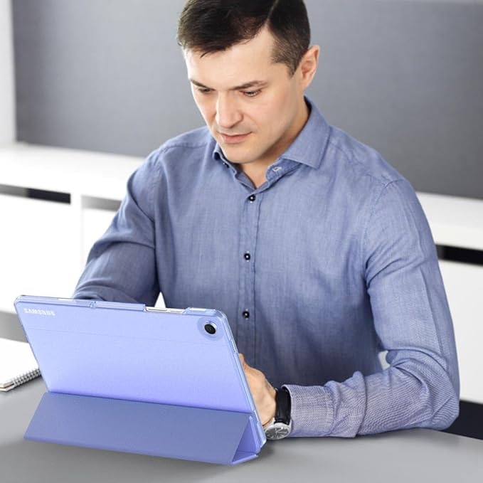 MoKo Case for Galaxy Tab A9+/A9 Plus 11 inch 2023, Slim Stand Protective Smart Cover with Hard PC Translucent Back Shell for Tab A9 Plus Tablet (SM-X210/X216/X218), Auto Wake/Sleep, Lavender Purple