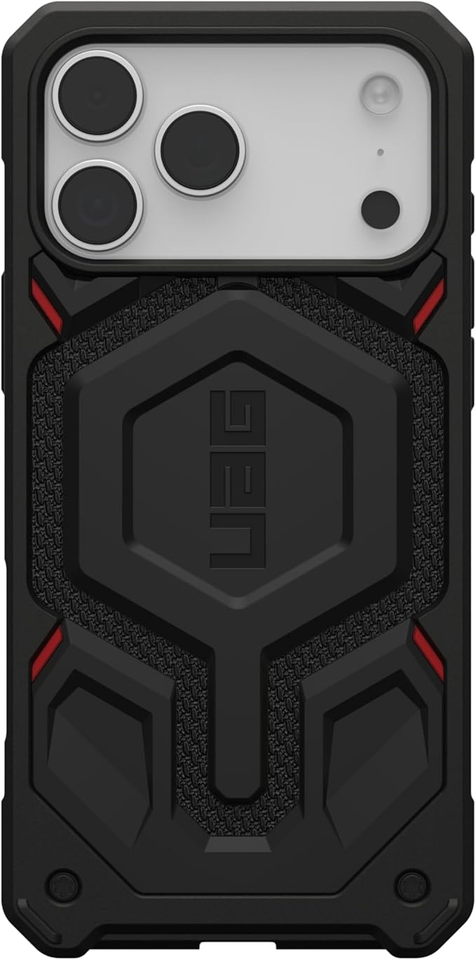URBAN ARMOR GEAR UAG Designed for iPhone 17 Pro Max Case Monarch Pro - Compatible with MagSafe Military Grade Protective Cover, Kevlar Black