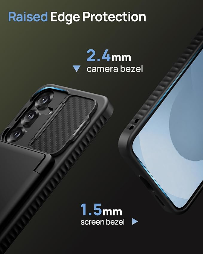 for Samsung Galaxy S25 Case Wallet, Built-in Stand & Card Holder & Camera Cover, Full Body Protective Rugged Multifunctional Wallet Kickstand Phone Cover Case for Samsung S25 6.2" 2025, Black