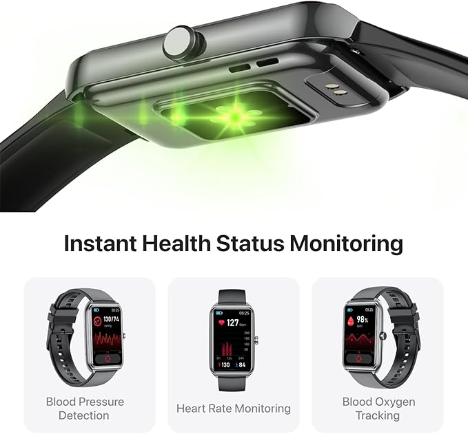 Fitness Tracker (Answer/Make Calls), Smart Watch with 24/7 Heart Rate, Blood Pressure, Sleep Tracking, 100+ Sport Modes, Calorie Step Counter for Walking IP68 Waterproof, Smart Watches for Women Men