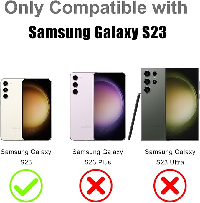 MOWIME Magnetic Case for Samsung Galaxy S23 [Compatible with Magsafe] [Cute Fashion Fluorescent Design] [1 Screen Protector] Slim Translucent Matte Case for Galaxy S23 6.1", Orange