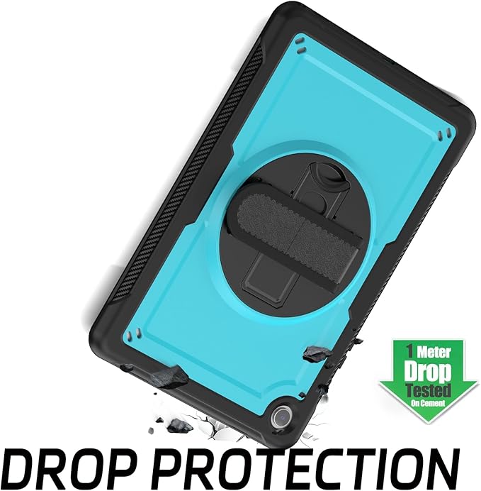 ZenRich Case for Samsung Galaxy Tab A9 Plus / A9+ 5G 11" 2023 (SM-X210/X216/X218),Heavy Duty Shockproof Protective Case with 360 Rotating Kickstand Hand & Shoulder Belt for Galaxy Tab A9 Plus 11 inch