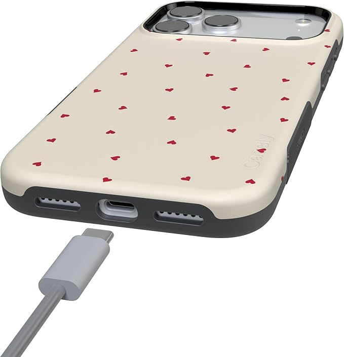 Casely iPhone 17 Pro Case | Be Mine | Tiny Hearts | Compatible with MagSafe | Bold Protective Design