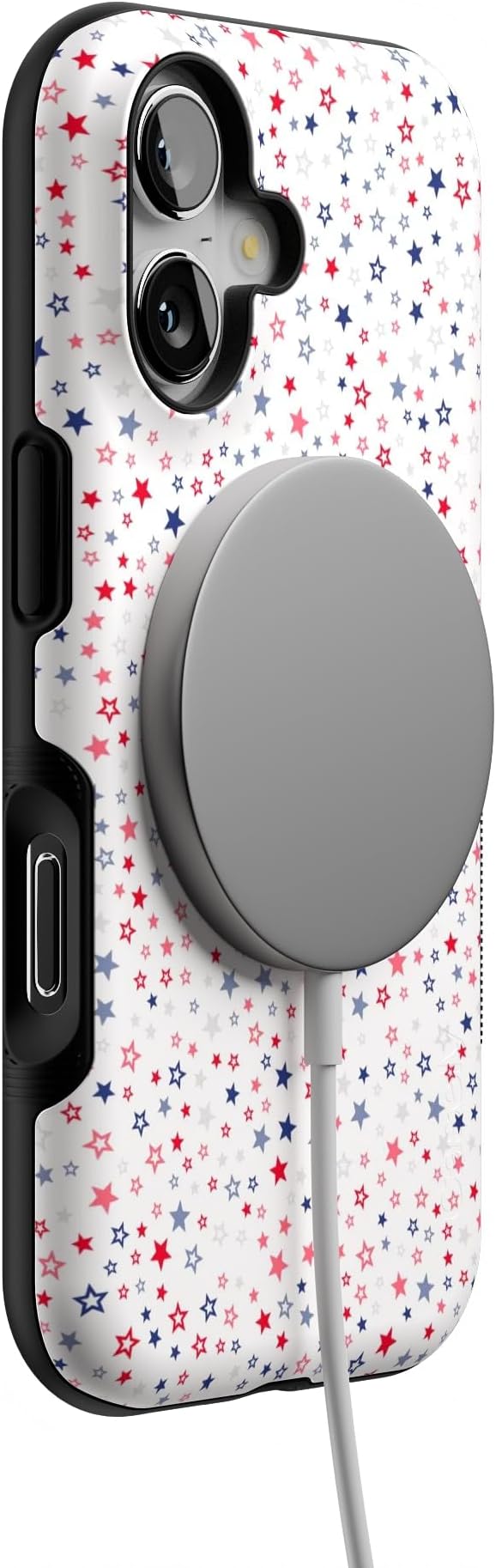 Casely iPhone 17 Case | Seeing Stars | Red, White & Blue | Bold Protective Design | Compatible with MagSafe