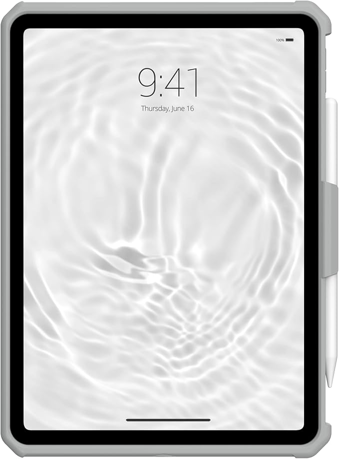 URBAN ARMOR GEAR UAG Designed for iPad 11" A16 11th Gen 2025, 10.9" 10th Gen 2022 Case A3354 A3355 A2696 Protective Folio Cover w/Hand Strap Pencil Holder & Kickstand, Scout Healthcare White/Gray