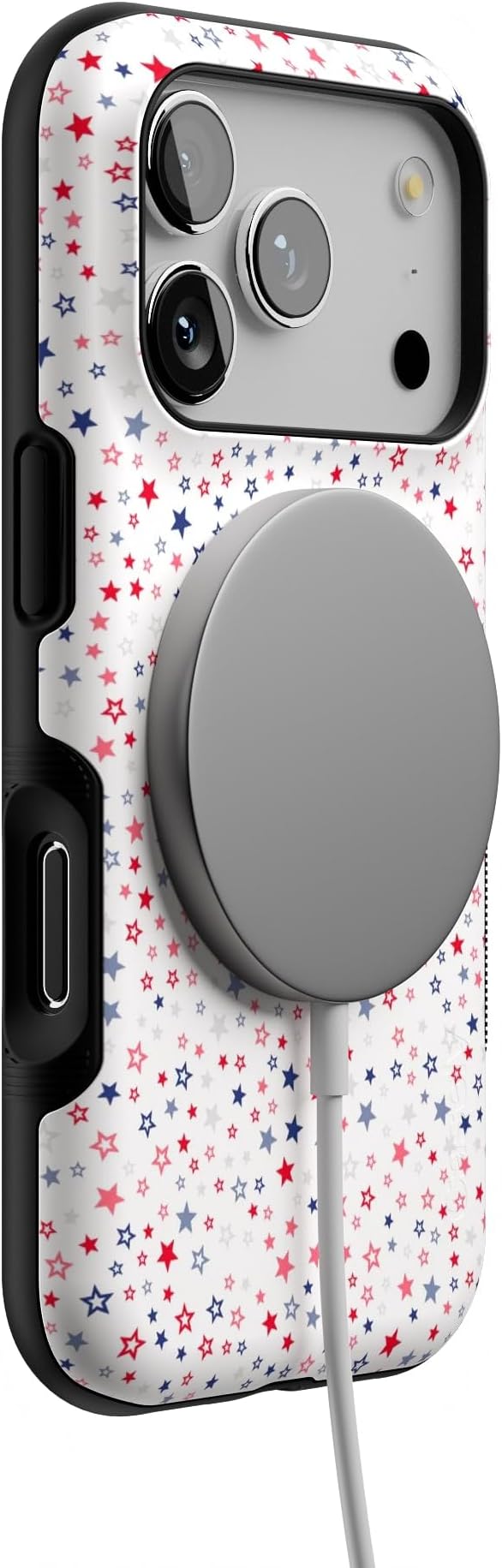 Casely iPhone 17 Pro Case | Seeing Stars | Red, White & Blue | Bold Protective Design | Compatible with MagSafe