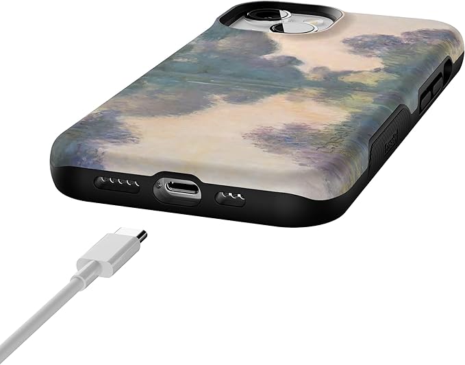 Casely iPhone 14 Case | Monet’s Morning | The Met Museum Collection | Compatible with MagSafe | Bold Protective Design