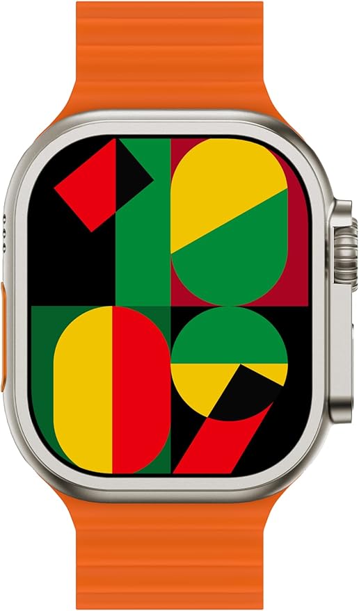 Generic Marvin X 2024 Smart Watch, 2.2-inch Display, 49mm Case, Exercise/Sleep Tracking, Water Resistant, iOS/Android Compatible, Orange