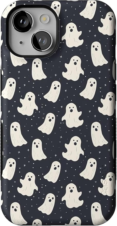 Casely iPhone 14 Case | All Boos No Bite | Friendly Ghost | Compatible with MagSafe | Bold Protective Design