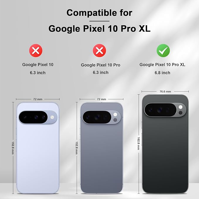 Jasonyu Flip Wallet Case for Google Pixel 10 Pro XL 5G,Leather Magnetic Folio Cover with Card Holder,Kickstand - TPU Shockproof Durable Protective Phone Case,Black