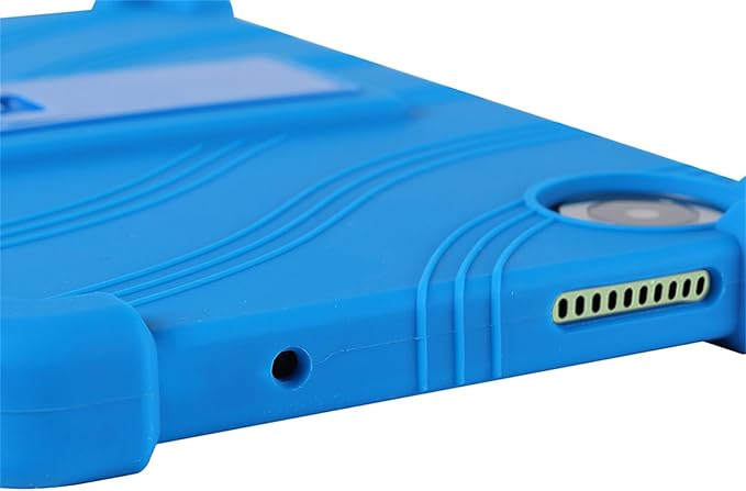 Case for Lenovo Tab One 8.7 Inch Tablet 2025 (TB305FU), Kids Friendly Soft Silicone Adjustable Stand Cover for Lenovo Tab K9 Tablet 8.7 inch Tablets (Blue)