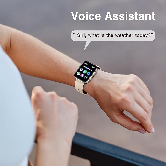 BRIBEJAT Smart Watch for Men Women (Make/Answer Call), HD 2.01'' Smartwatch IP68 Waterproof, Fitness Tracker Pedometer SpO2/Heart Rate/Sleep Monitor, Compatible with iPhone Samsung iOS Android Phone