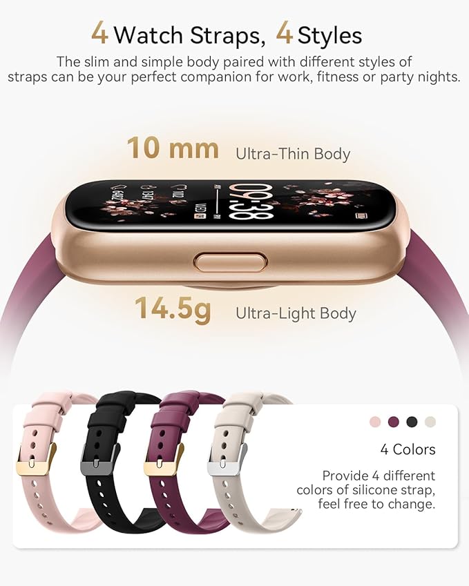 Fitness Tracker Watch, Smart Watches for Women with Heart Rate/Blood Oxygen/Sleep Monitor, 20+ Sports Modes Fitness Watches for Women/Men, Activity & Step Tracker Smart Watch for Android/iOS Phones