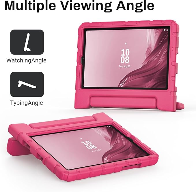 Kids Case for Lenovo Tab M9 2023 9 Inch (TB310FU / TB310XU),Light Weight Shockproof Convertible Handle Stand Kids Case Cover for Lenovo Tab M9 Tablet 9 Inch 2023 (Rose)