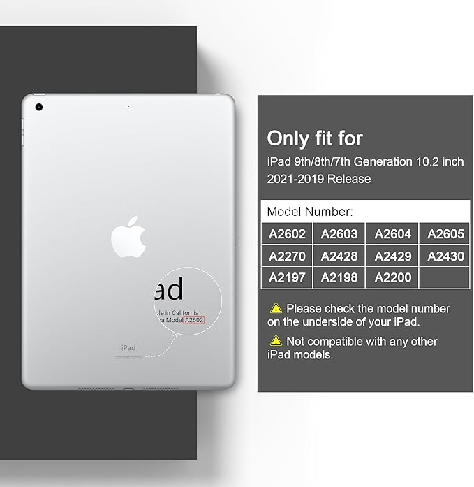 DONGKE Case Compatible with iPad 10.2 Inch 2021 2020 2019 iPad 9th/8th/7th Generation with Pencil Holder, Slim Stand Protective Case with Soft TPU Back, Auto Sleep/Wake Cover, Gold Lotus