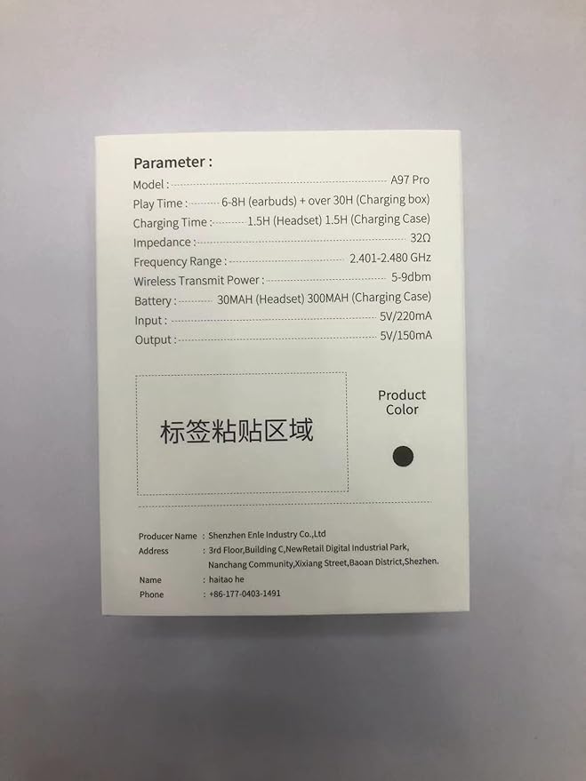 Wireless Earbuds, Bluetooth 5.4 Headphones in Ear with HiFi Stereo Deep Bass, 4 ENC Noise Cancelling Mic Wireless Earphones 40H, in-Ear Earbud Bluetooth Dual LED Display IP7 Waterproof, Dark Blue