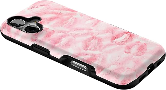 Casely iPhone 17 Case | Sealed with a Kiss | Pink Lipstick | Bold Protective Design | Compatible with MagSafe