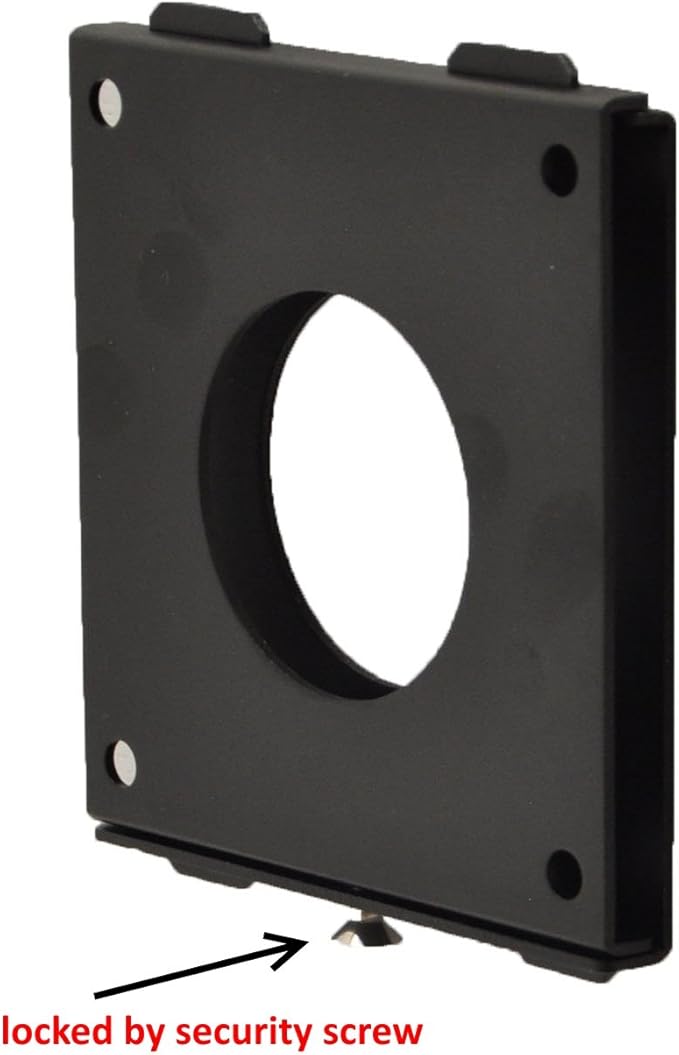 TABcare Security Anti-Theft Acrylic VESA Enclosure for Amazon Fire 7 2022 with Free Wall Mount Kit (Black, Fire 7 2022)