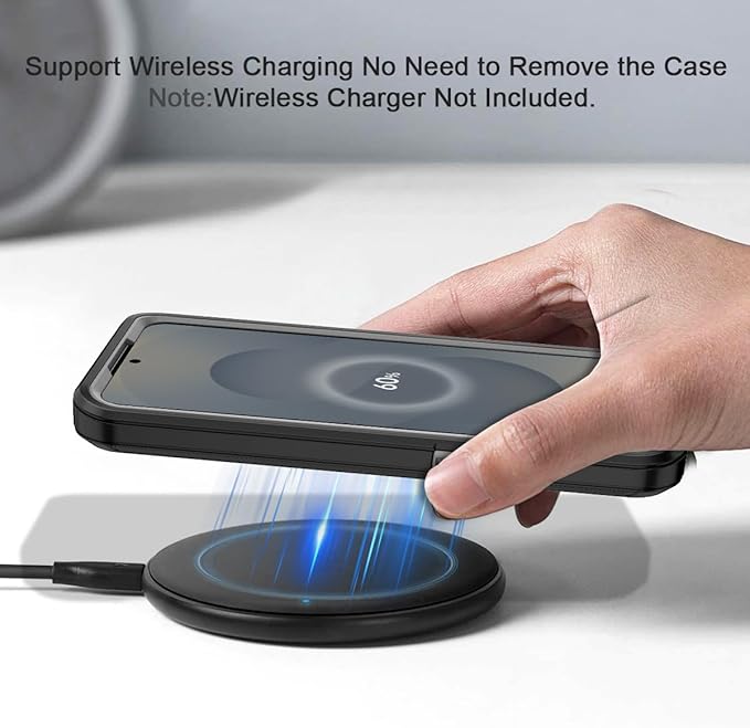 for Samsung Galaxy S25 Plus Case Heavy Duty Protective Shockproof Dropproof 3-Layer Full Body Protection [Without Screen Protector] Tough Rugged Case for Galaxy S25 Plus,Black/Grey