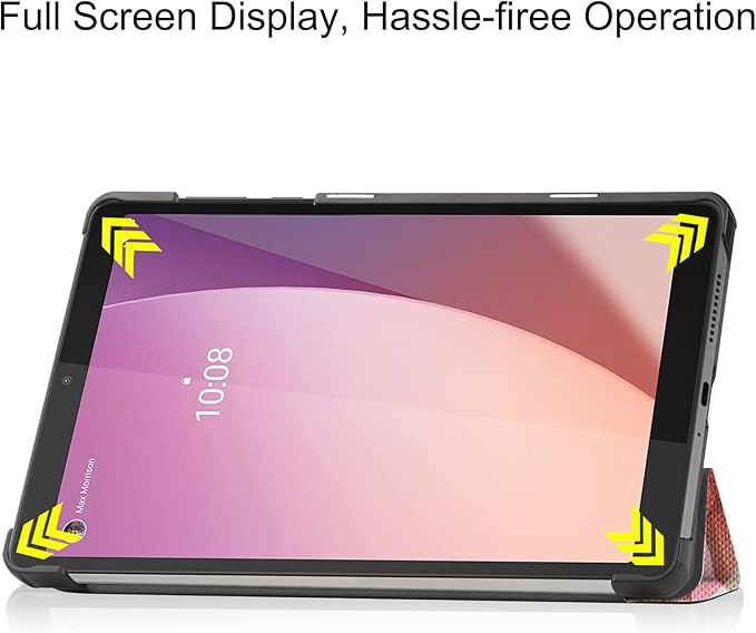 Case for Lenovo Tab M8 4th Gen 2023, Folding Folio Ultra-Thin PU Leather Stand Case Cover for Lenovo Tab M8 4th Gen TB-300FU Flower