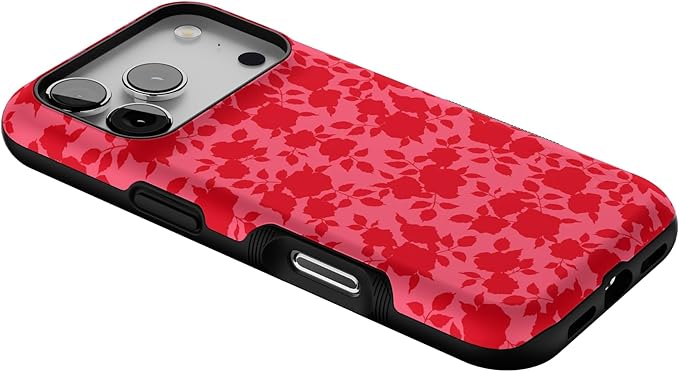 Casely iPhone 17 Pro Case | Rose Garden | Red Aesthetic | Bold Protective Design | Compatible with MagSafe