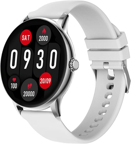 Fire-Boltt Phoenix Pro 35.3mm (1.39 inch) Bluetooth Calling Smart Watch, AI Voice Assistant, Metal Body with 120+ Sports Modes, SpO2, Heart Rate Monitoring. (Silver Grey)