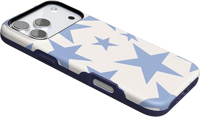 Casely iPhone 17 Pro Case | Stars Align | Blue & White Stars | Compatible with MagSafe | Bold Protective Design