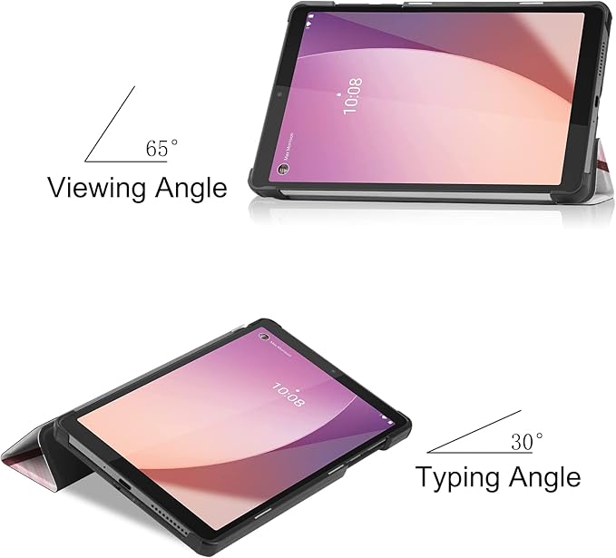 Case for Lenovo Tab M8 4th Gen 2023, Folding Folio Ultra-Thin PU Leather Stand Case Cover for Lenovo Tab M8 4th Gen TB-300FU Geometry