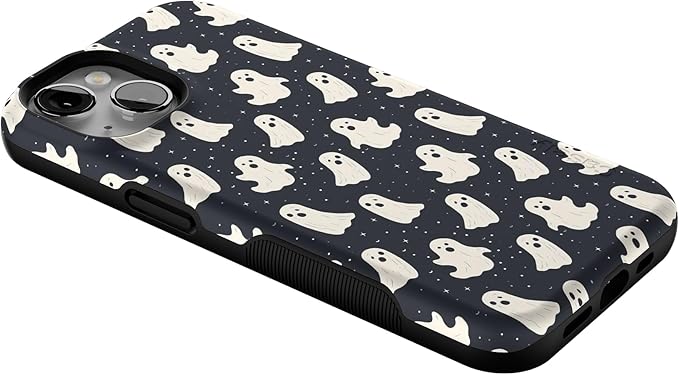 Casely iPhone 14 Case | All Boos No Bite | Friendly Ghost | Compatible with MagSafe | Bold Protective Design
