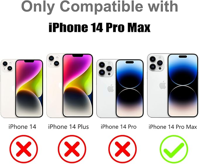 MOWIME Magnetic Case for iPhone 14 Pro Max [Compatible with Magsafe] [Cute Fashion Fluorescent Design] [1 Screen Protector] Slim Translucent Matte Case for iPhone 14 Pro Max 6.7" 2022, Purple