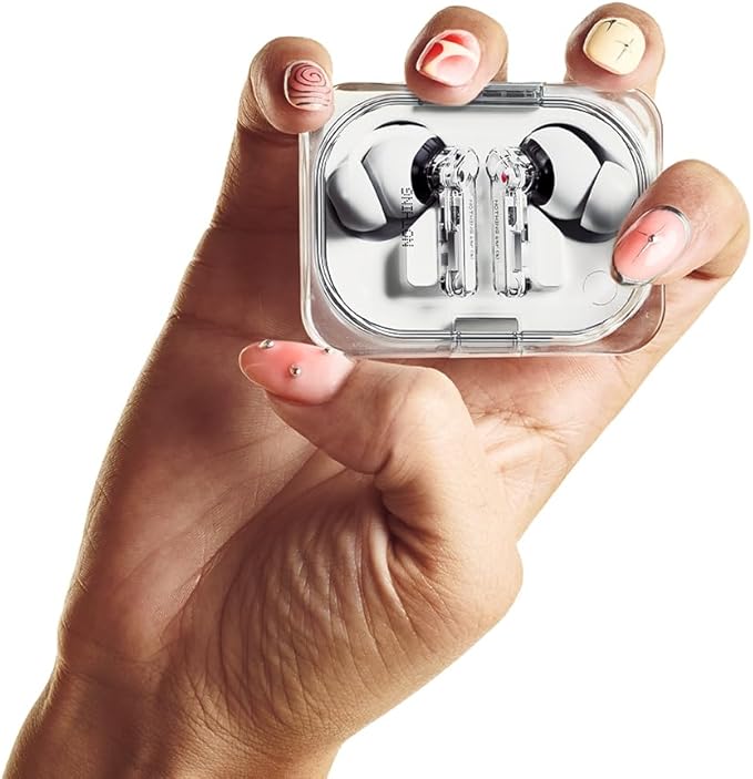 Nothing Ear (a) Wireless Earbuds, 45dB Hybrid Noise Cancelling Earbuds, Hi-Res Audio, Advanced Equaliser, Dual Connect, 6 Mics, 42.5H Playtime Ear Buds Wireless Bluetooth, White