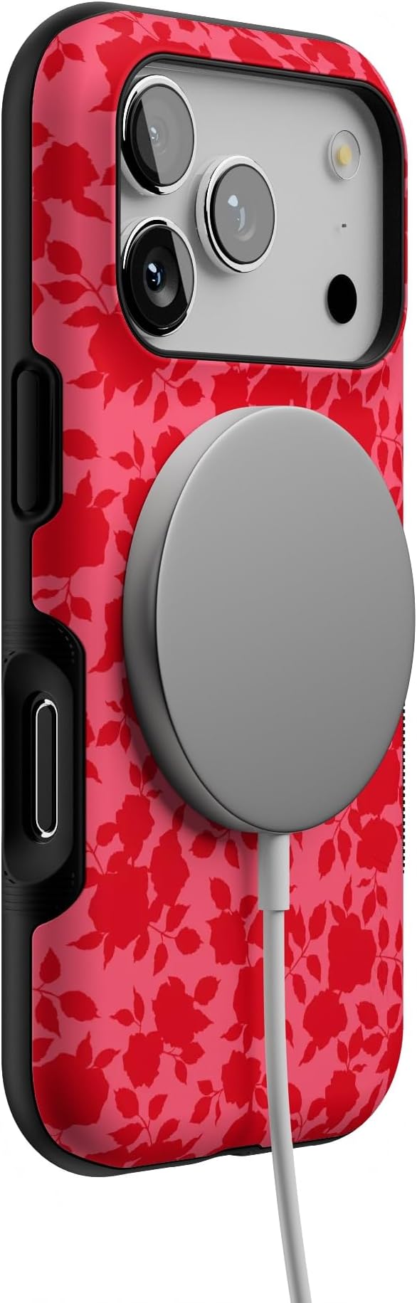 Casely iPhone 17 Pro Case | Rose Garden | Red Aesthetic | Bold Protective Design | Compatible with MagSafe